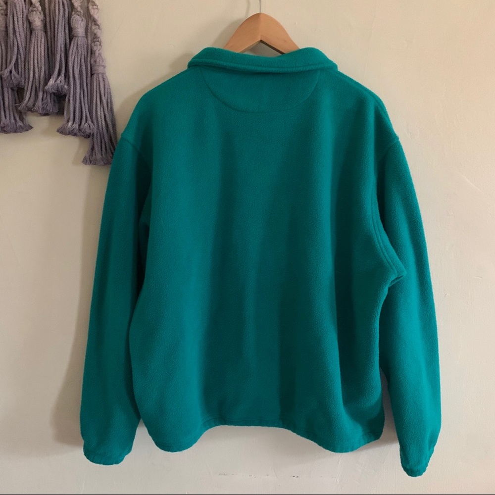 Vintage Lands End fleece zip up jacket unisex - Picture 8 of 8